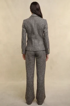 Sale Knightsbridge Blazer (Coffee Houndstooth) Women Blazers|Tailoring