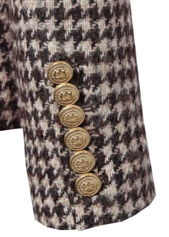 Sale Knightsbridge Blazer (Coffee Houndstooth) Women Blazers|Tailoring