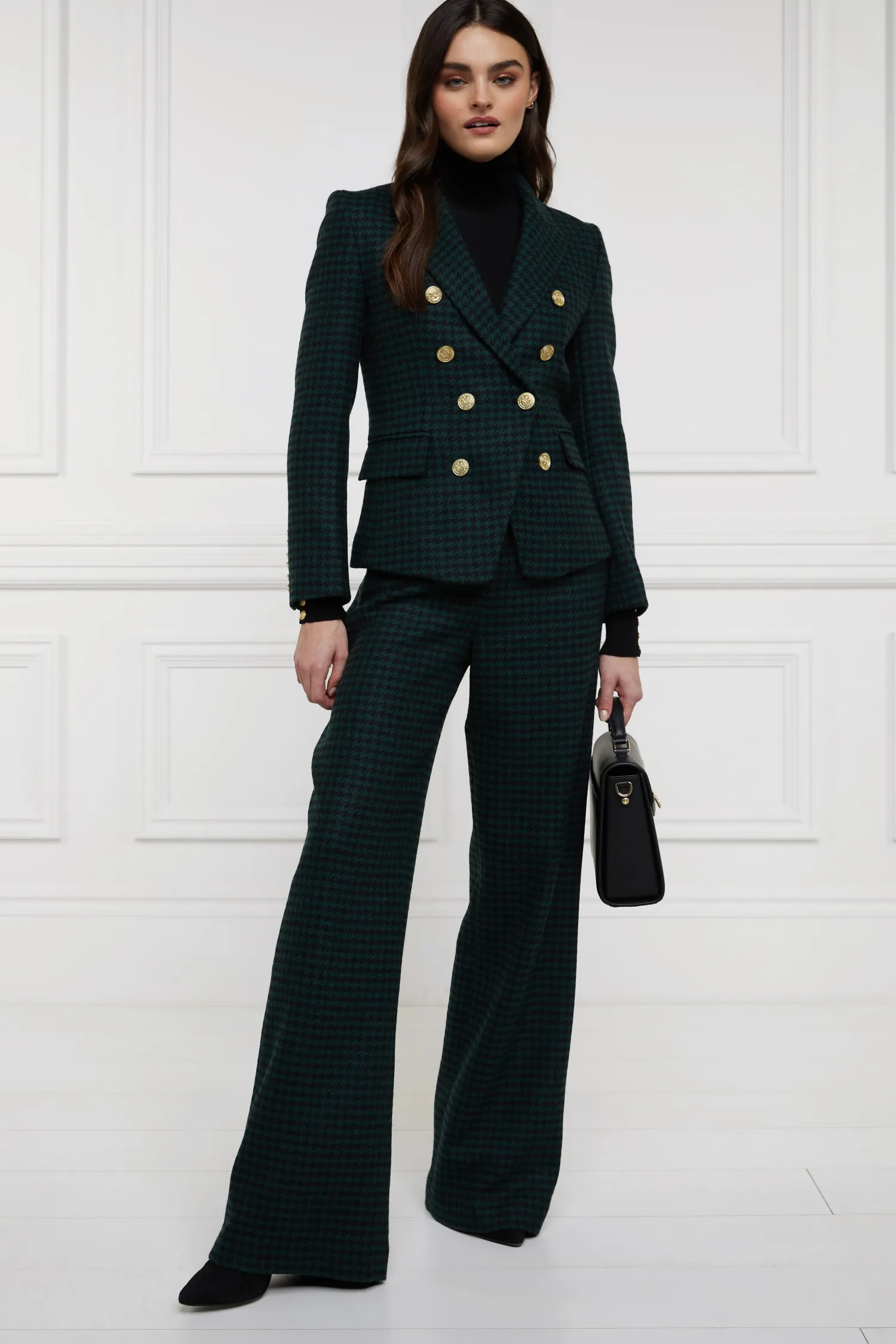 Online Knightsbridge Blazer (Emerald Houndstooth) Women Blazers|Tailoring