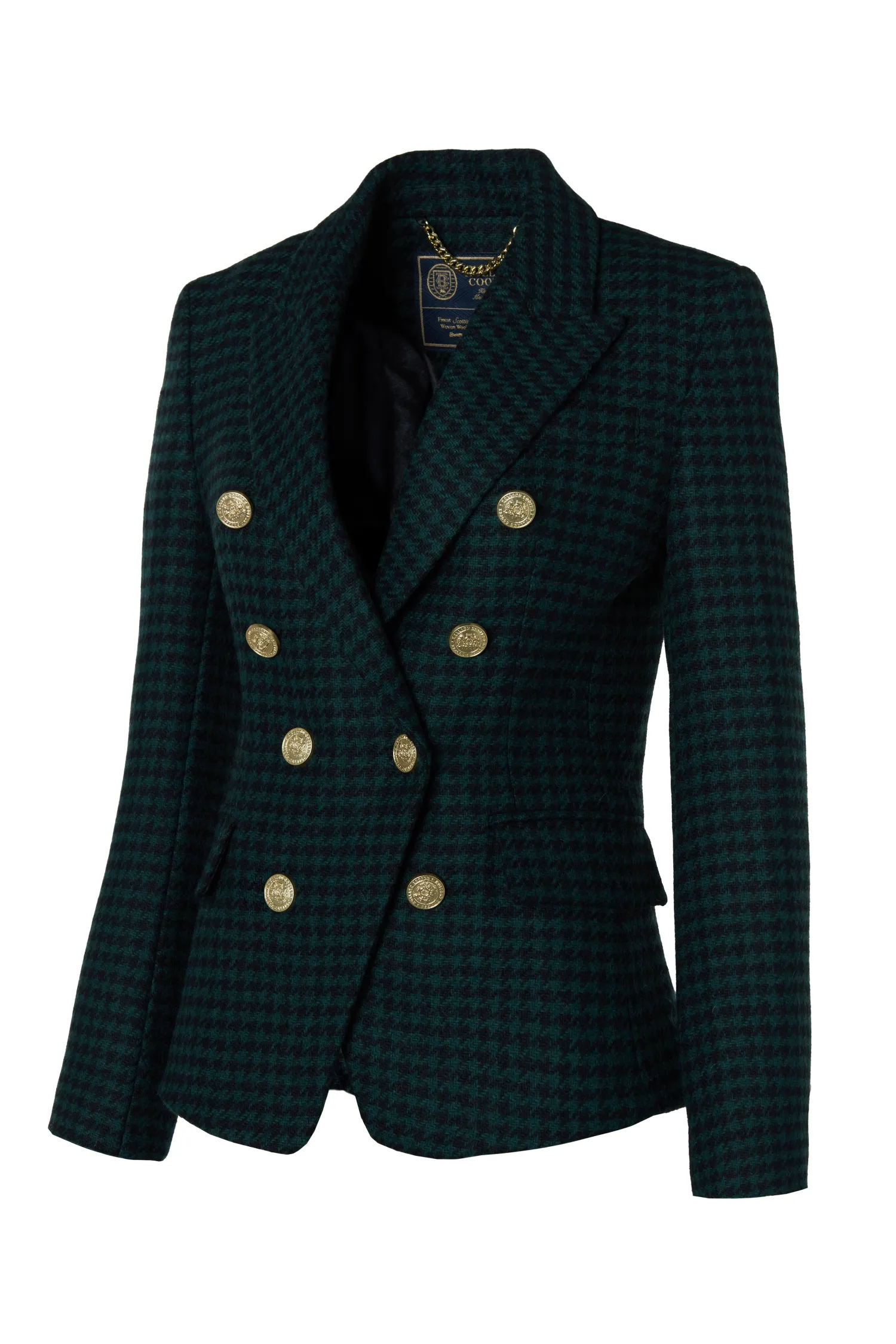 Online Knightsbridge Blazer (Emerald Houndstooth) Women Blazers|Tailoring