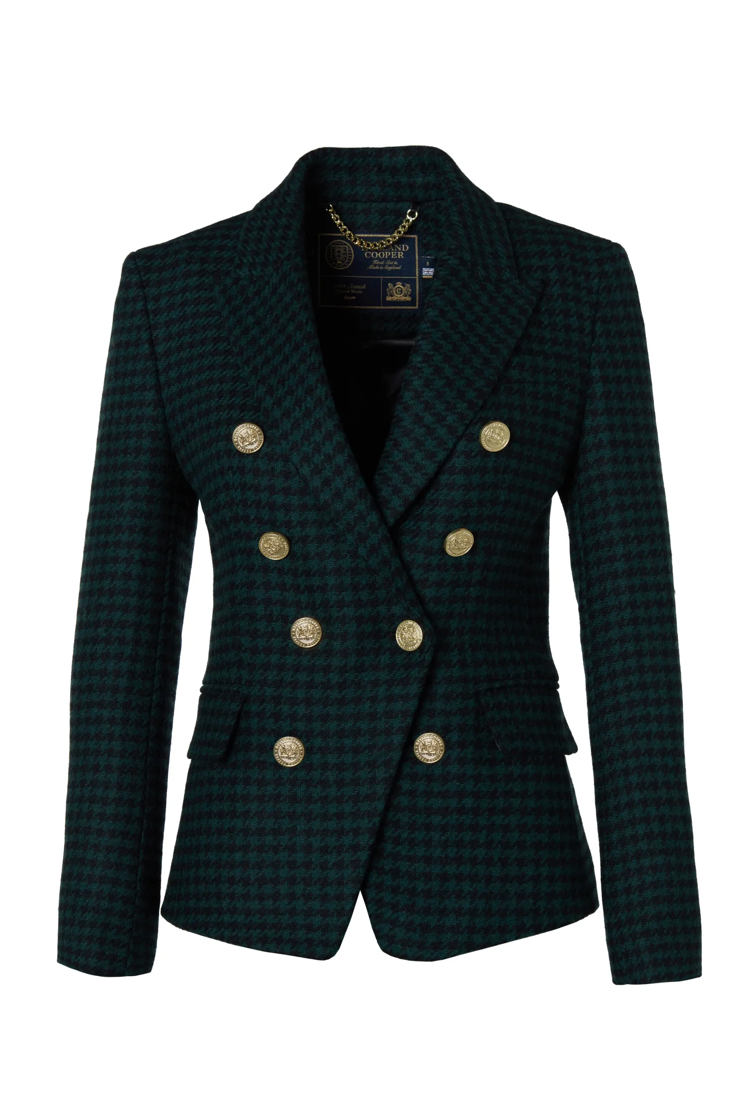 Online Knightsbridge Blazer (Emerald Houndstooth) Women Blazers|Tailoring