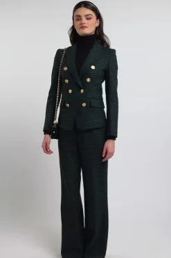 Online Knightsbridge Blazer (Emerald Houndstooth) Women Blazers|Tailoring