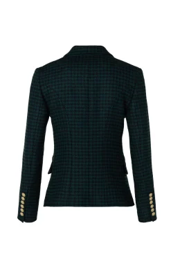 Online Knightsbridge Blazer (Emerald Houndstooth) Women Blazers|Tailoring