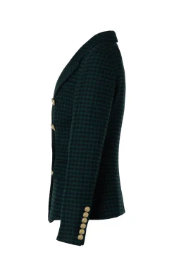 Online Knightsbridge Blazer (Emerald Houndstooth) Women Blazers|Tailoring