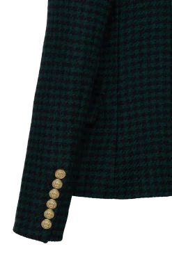 Online Knightsbridge Blazer (Emerald Houndstooth) Women Blazers|Tailoring