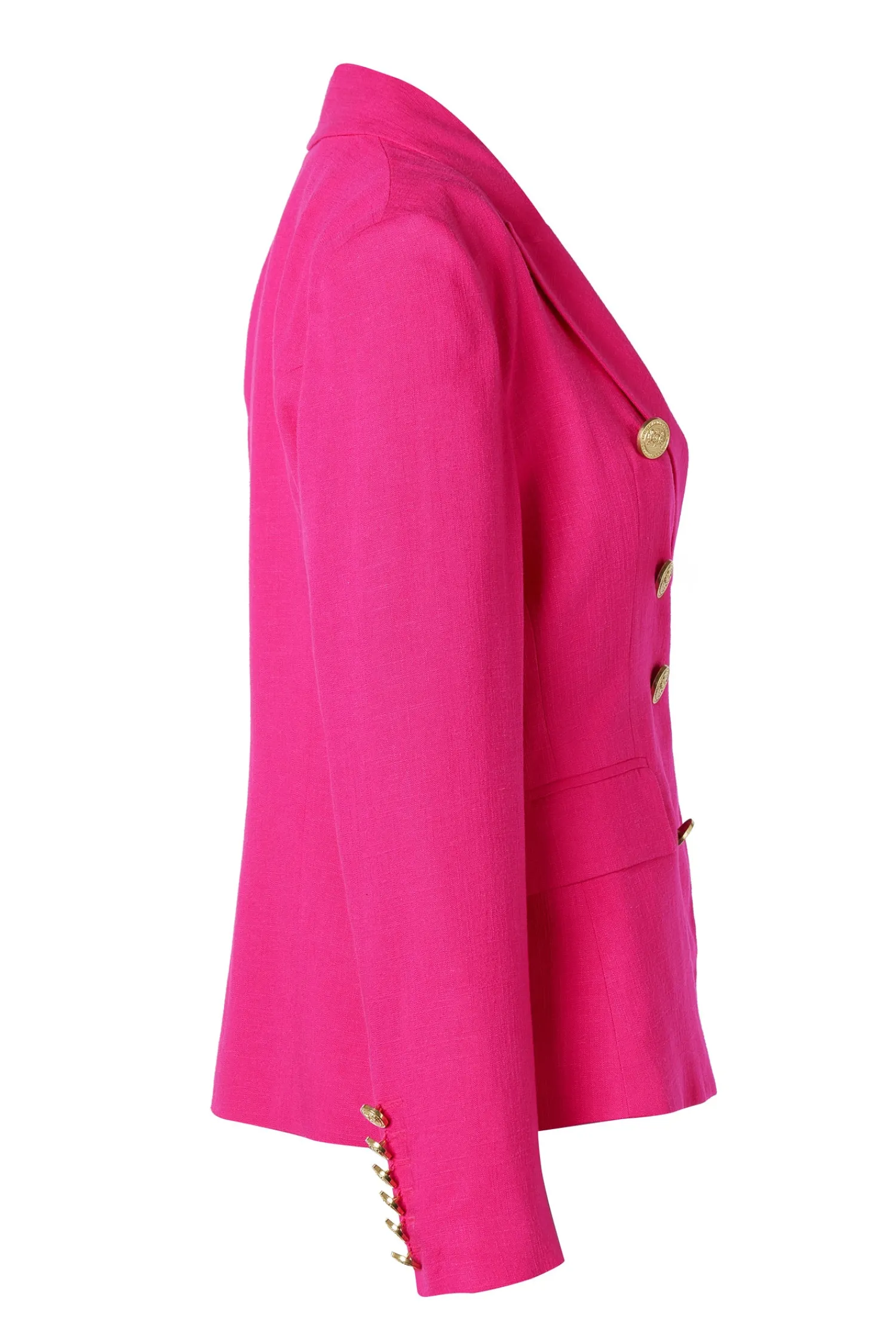 Sale Knightsbridge Blazer (Hot Pink Linen) Women Blazers|Tailoring