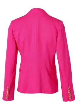 Sale Knightsbridge Blazer (Hot Pink Linen) Women Blazers|Tailoring