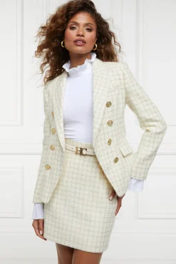 Hot Knightsbridge Blazer (Ivory Sparkle Tweed) Women Blazers|Tailoring