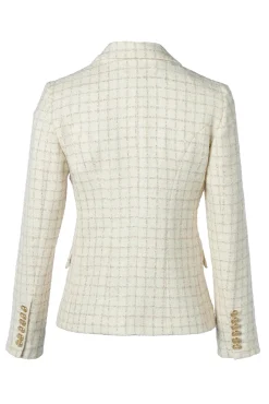 Hot Knightsbridge Blazer (Ivory Sparkle Tweed) Women Blazers|Tailoring