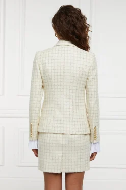 Hot Knightsbridge Blazer (Ivory Sparkle Tweed) Women Blazers|Tailoring