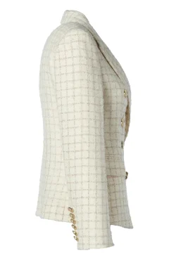 Hot Knightsbridge Blazer (Ivory Sparkle Tweed) Women Blazers|Tailoring