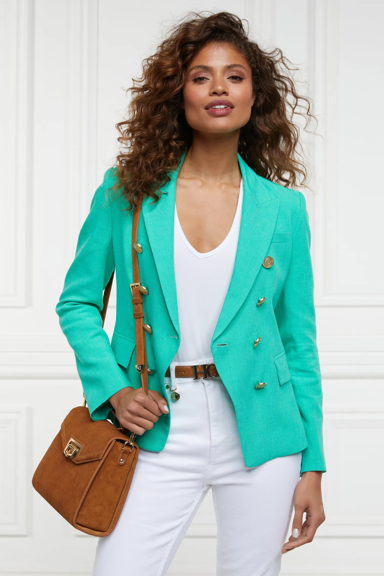 Best Knightsbridge Blazer (Jade Linen) Women Blazers|Tailoring