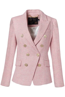Online Knightsbridge Blazer (Light Pink Puppytooth) Women Blazers|Tailoring