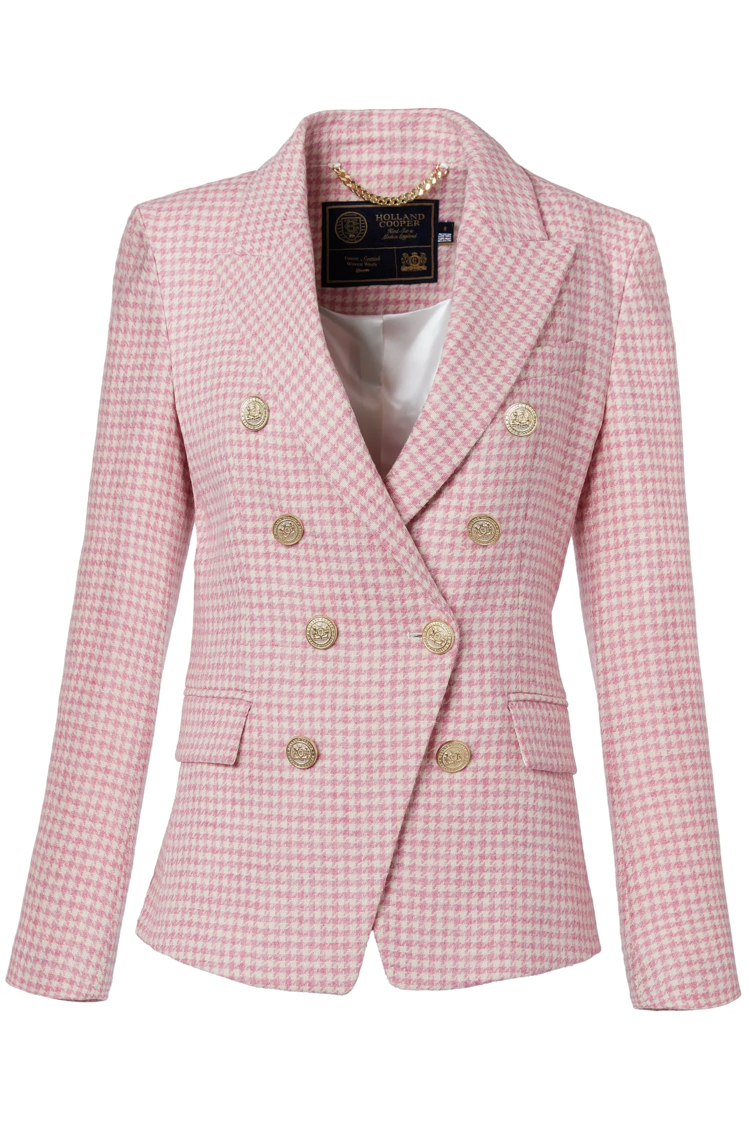Online Knightsbridge Blazer (Light Pink Puppytooth) Women Blazers|Tailoring