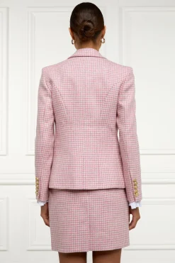 Online Knightsbridge Blazer (Light Pink Puppytooth) Women Blazers|Tailoring