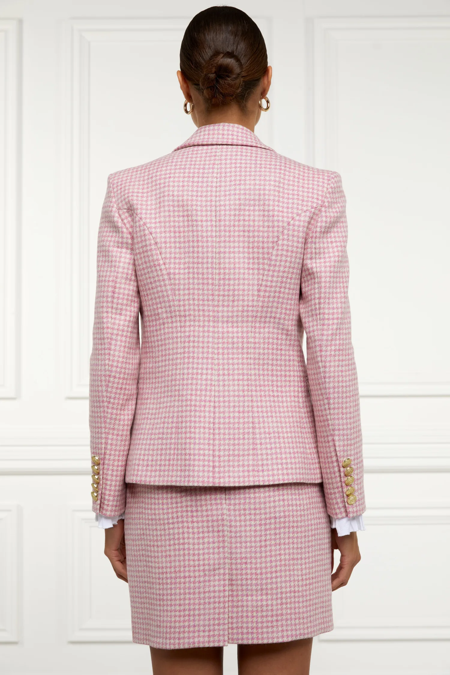 Online Knightsbridge Blazer (Light Pink Puppytooth) Women Blazers|Tailoring
