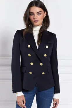 Hot Knightsbridge Blazer (Navy Barathea) Women Blazers|Tailoring
