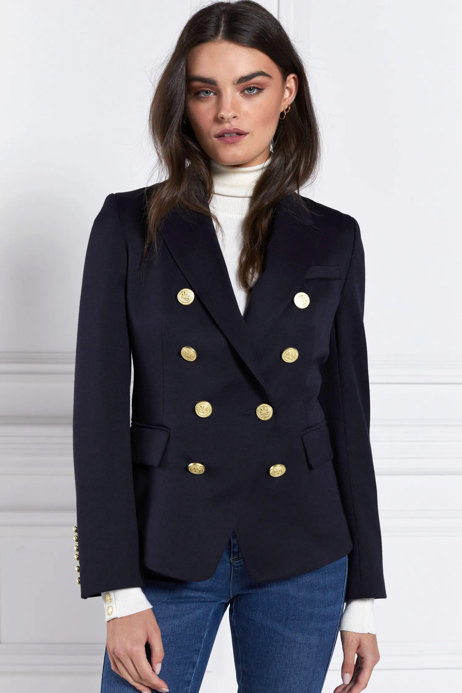 Hot Knightsbridge Blazer (Navy Barathea) Women Blazers|Tailoring