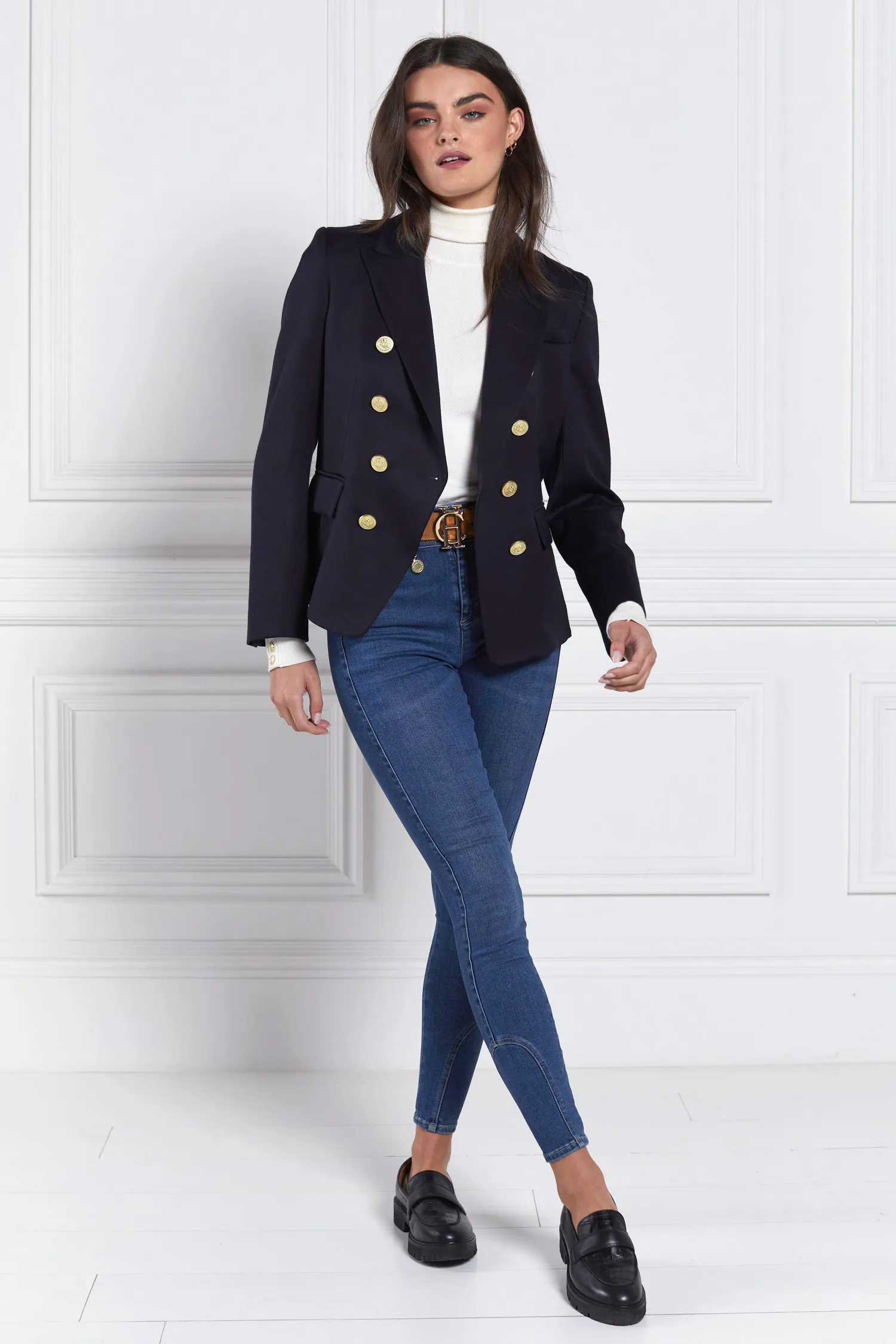Hot Knightsbridge Blazer (Navy Barathea) Women Blazers|Tailoring