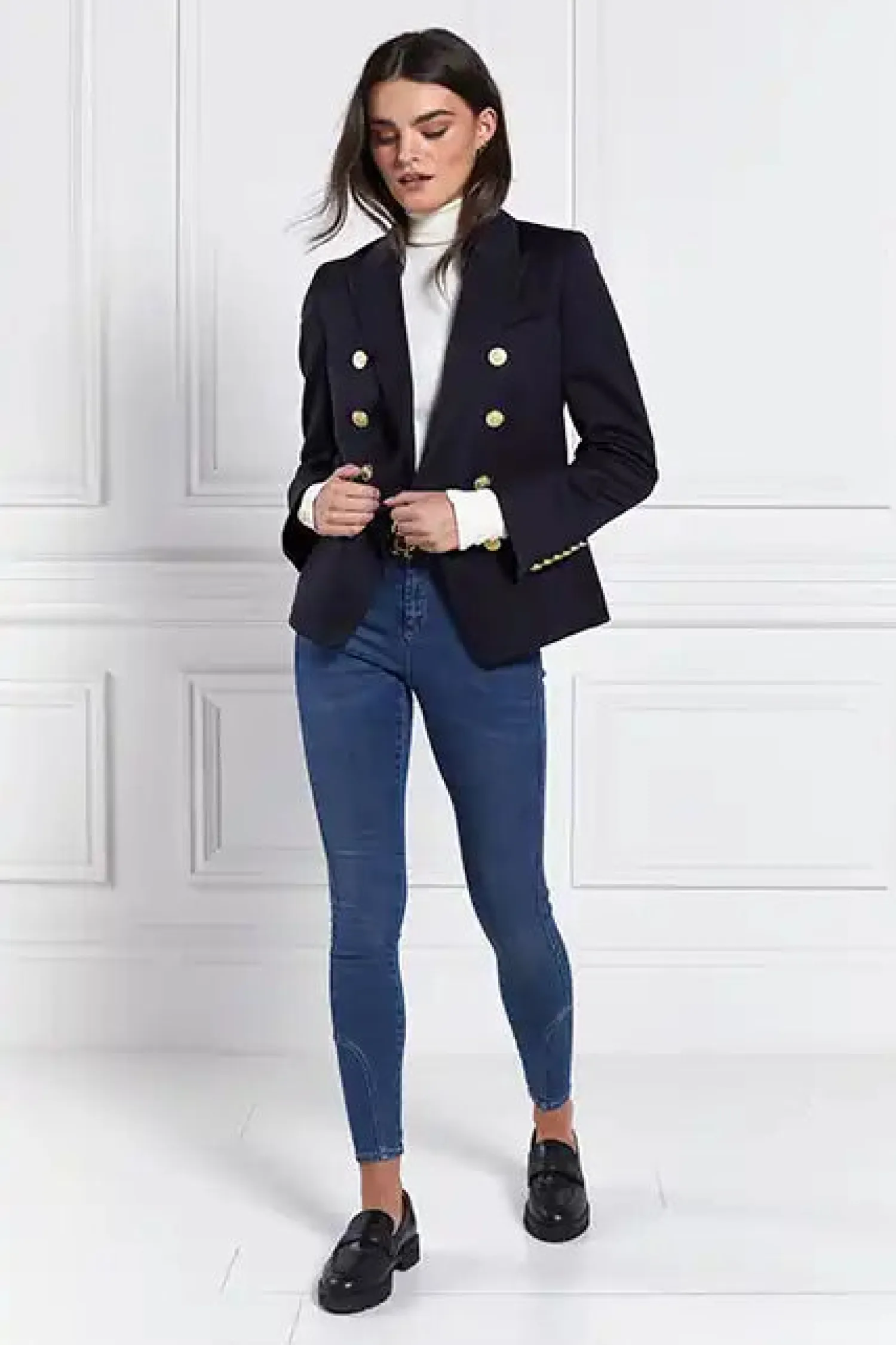 Hot Knightsbridge Blazer (Navy Barathea) Women Blazers|Tailoring