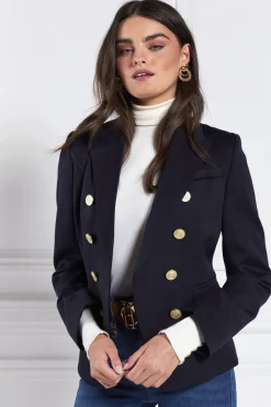 Hot Knightsbridge Blazer (Navy Barathea) Women Blazers|Tailoring