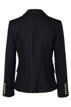 Hot Knightsbridge Blazer (Navy Chalk Pinstripe) Women Blazers|Tailoring
