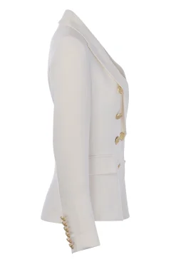 New Knightsbridge Blazer (Oyster Linen) Women Blazers|Tailoring