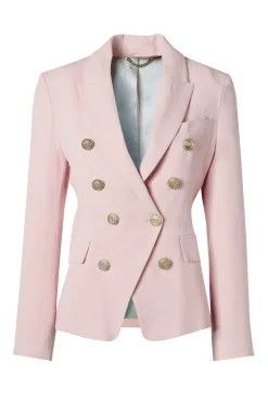 Clearance Knightsbridge Blazer (Pink Linen) Women Blazers|Tailoring