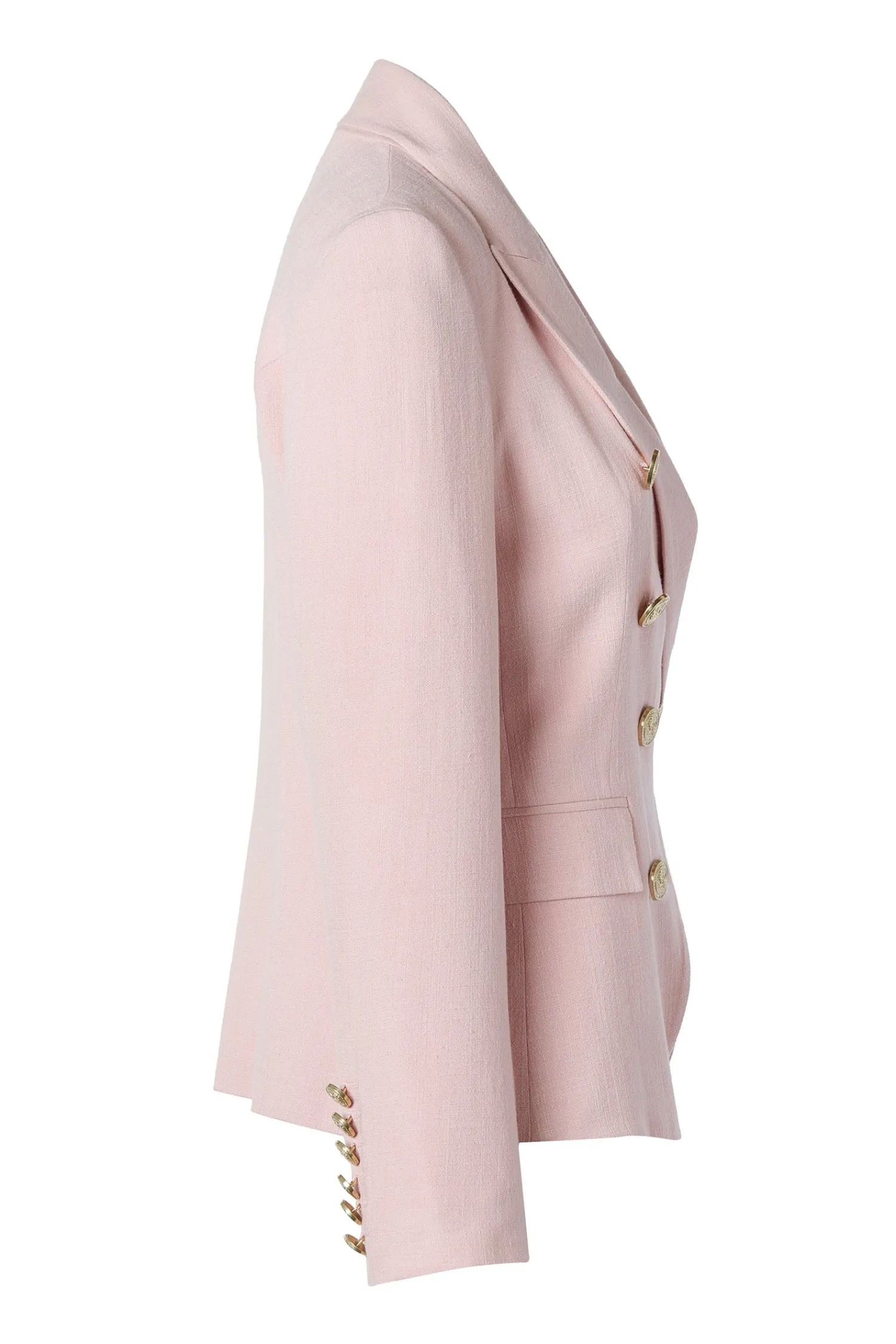 Clearance Knightsbridge Blazer (Pink Linen) Women Blazers|Tailoring