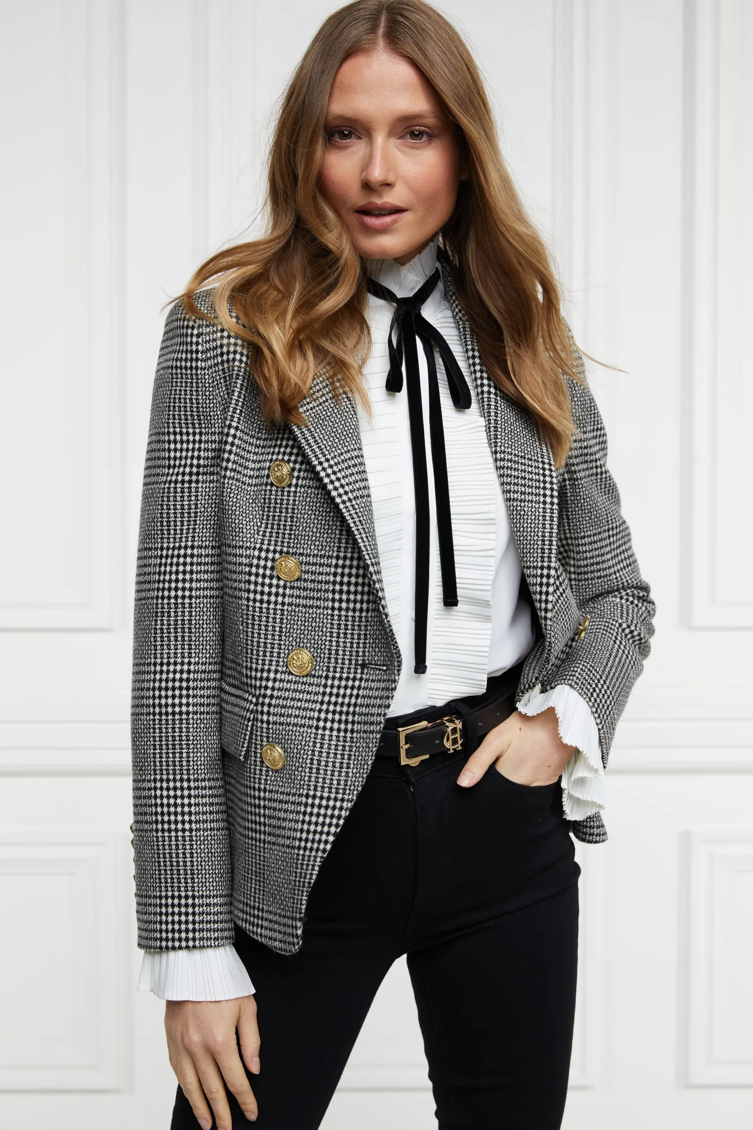 Online Knightsbridge Blazer (Prince of Wales Mono) Women Blazers|Tailoring