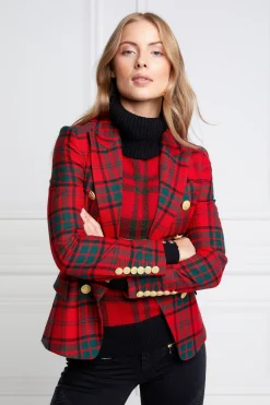 Outlet Knightsbridge Blazer (Red Tartan) Women Blazers|Tailoring