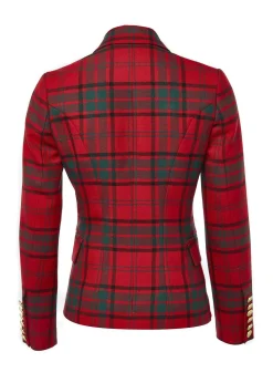 Outlet Knightsbridge Blazer (Red Tartan) Women Blazers|Tailoring