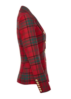 Outlet Knightsbridge Blazer (Red Tartan) Women Blazers|Tailoring