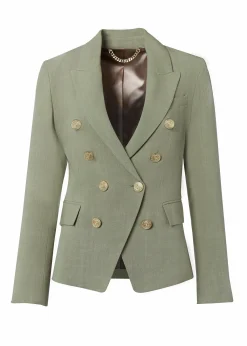 Sale Knightsbridge Blazer (Sage Linen) Women Blazers|Tailoring