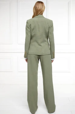Sale Knightsbridge Blazer (Sage Linen) Women Blazers|Tailoring