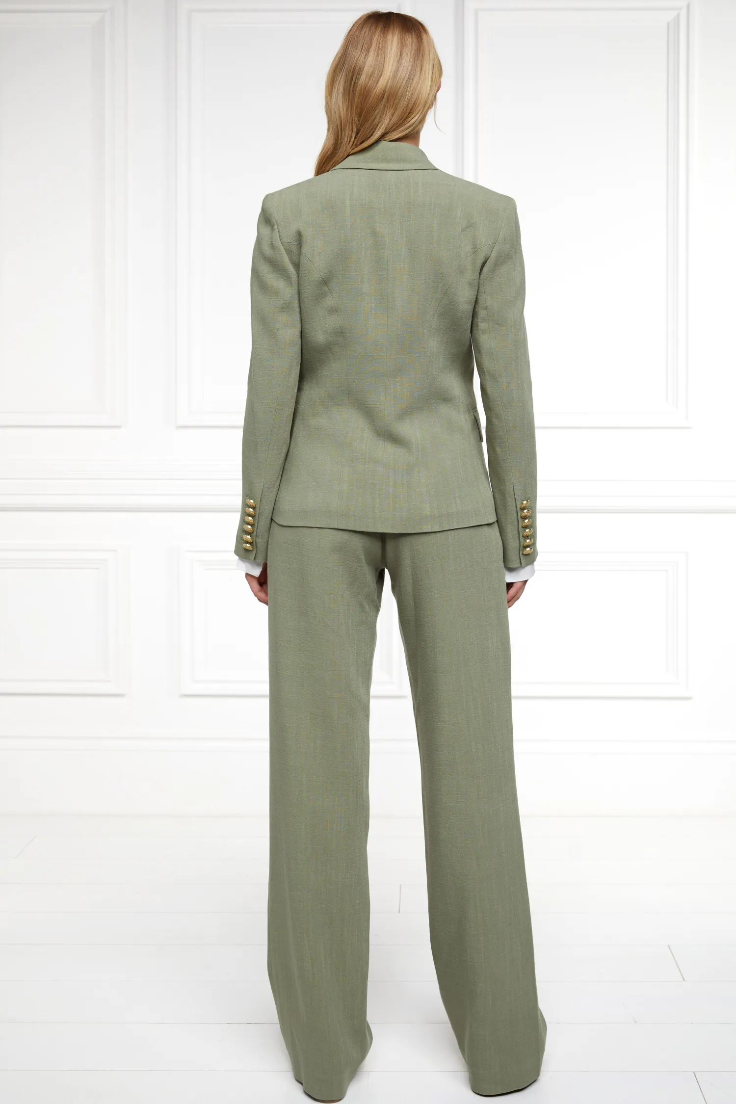 Sale Knightsbridge Blazer (Sage Linen) Women Blazers|Tailoring