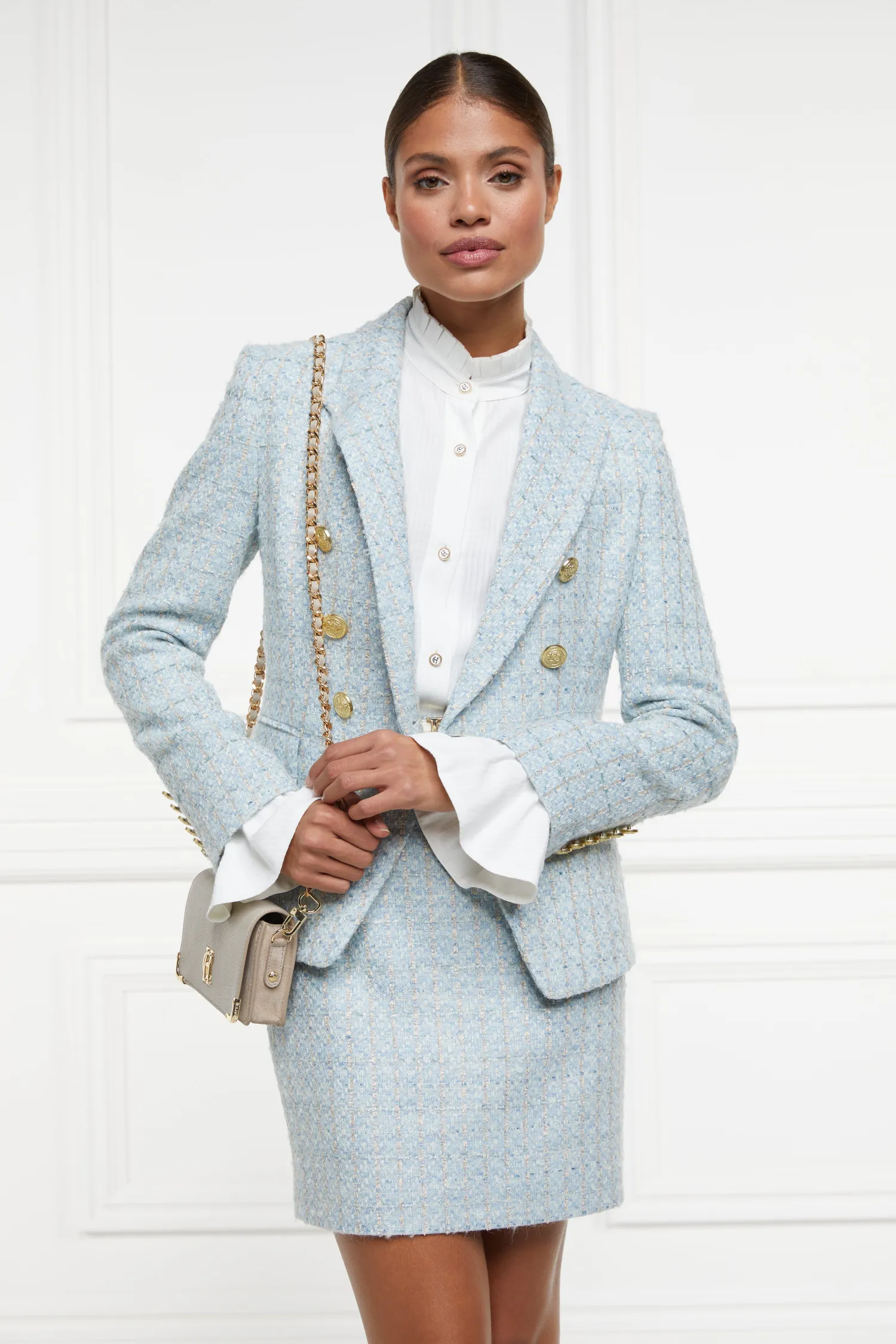 Discount Knightsbridge Blazer (Sky Blue Boucle) Women Tailoring|Blazers