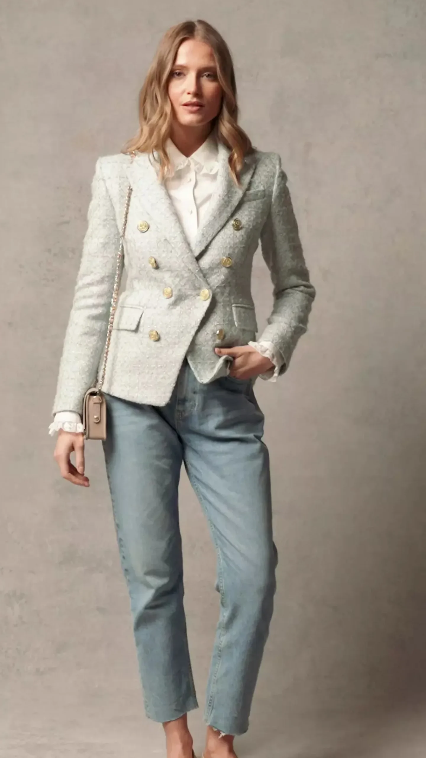 Discount Knightsbridge Blazer (Sky Blue Boucle) Women Tailoring|Blazers