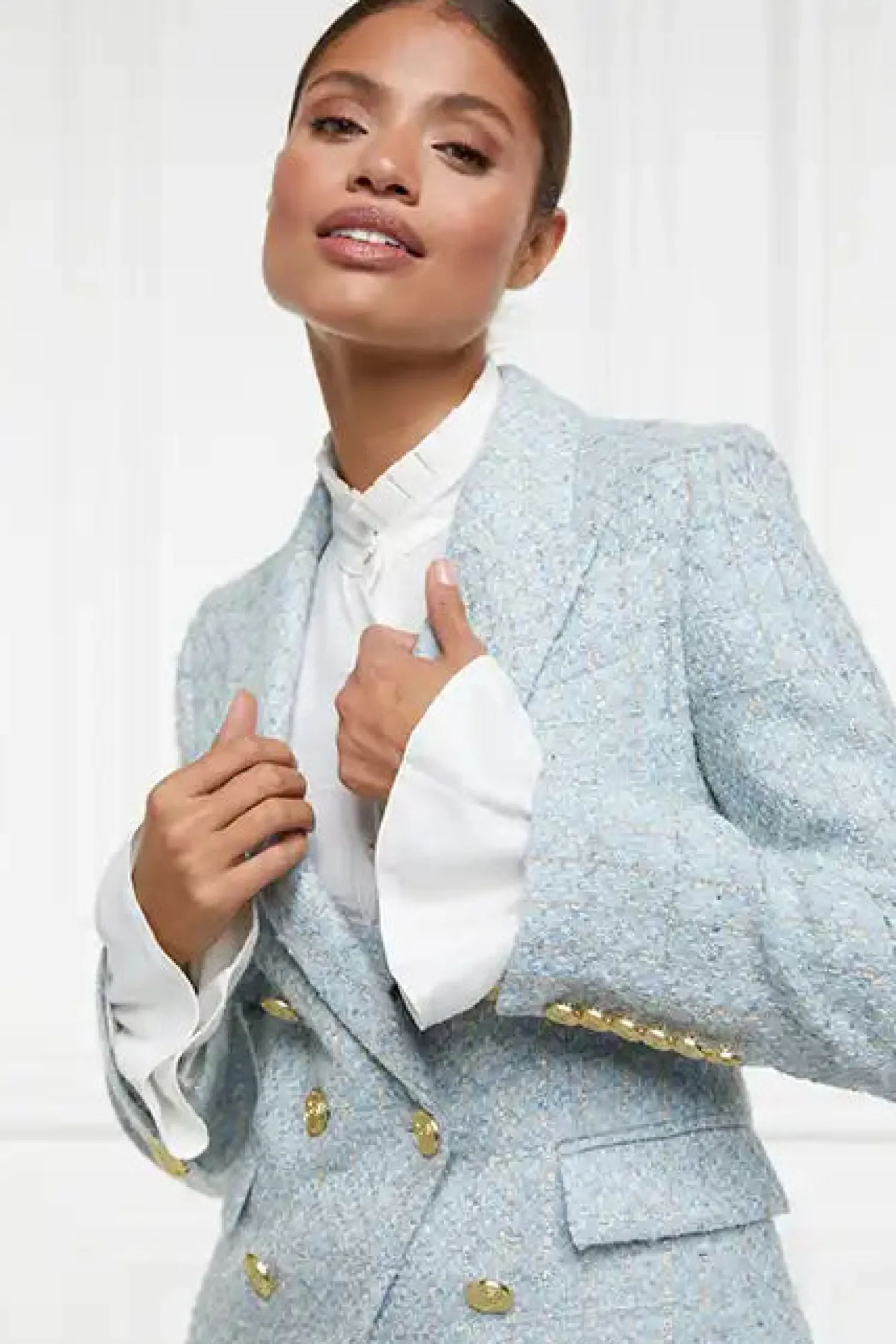Discount Knightsbridge Blazer (Sky Blue Boucle) Women Tailoring|Blazers