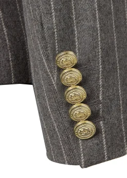 Hot Knightsbridge Blazer (Soft Grey Pinstripe) Women Blazers|Tailoring