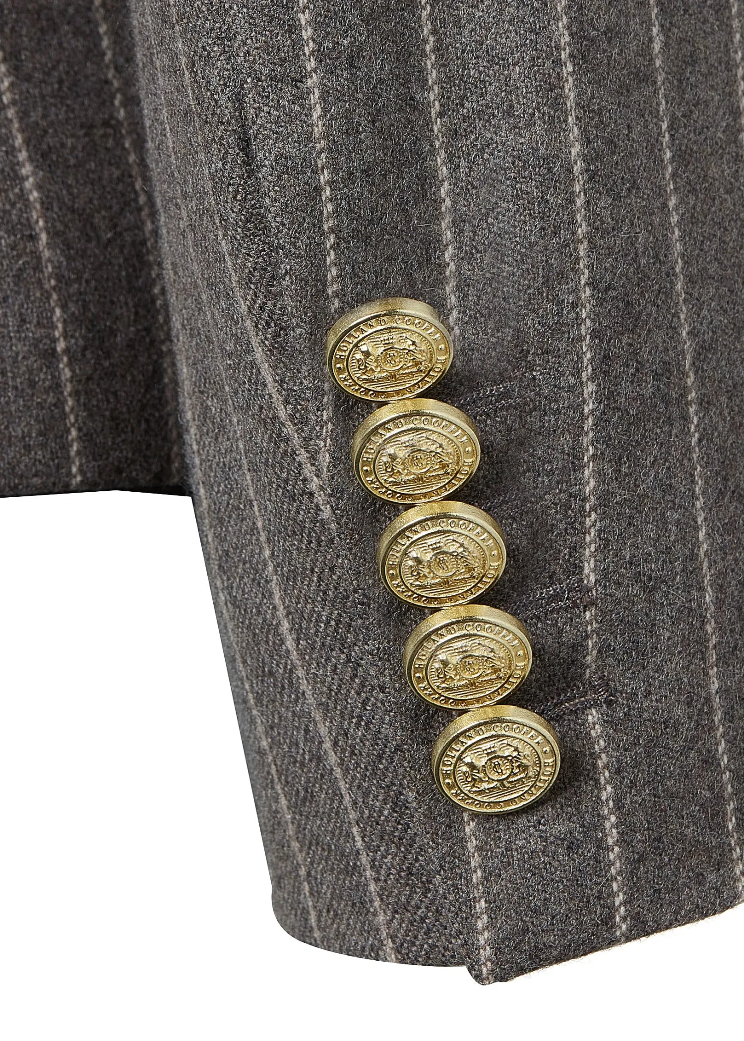 Hot Knightsbridge Blazer (Soft Grey Pinstripe) Women Blazers|Tailoring
