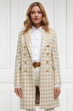 Discount Knightsbridge Coat (Camel Houndstooth) Women Coats|Tailoring