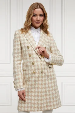 Discount Knightsbridge Coat (Camel Houndstooth) Women Coats|Tailoring