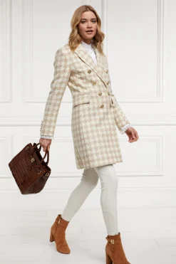 Discount Knightsbridge Coat (Camel Houndstooth) Women Coats|Tailoring