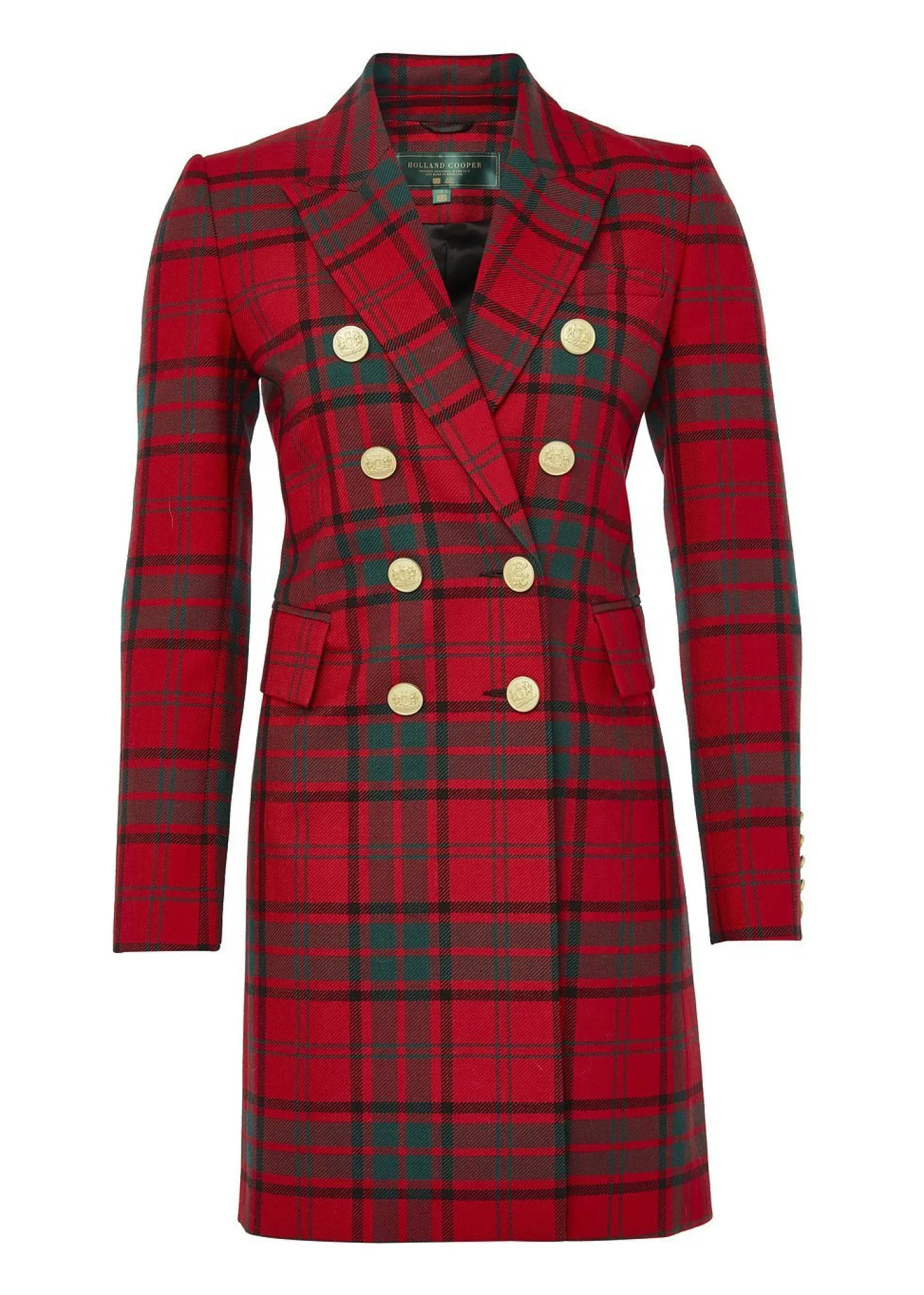 Discount Knightsbridge Coat (Red Tartan) Women Coats|Tailoring