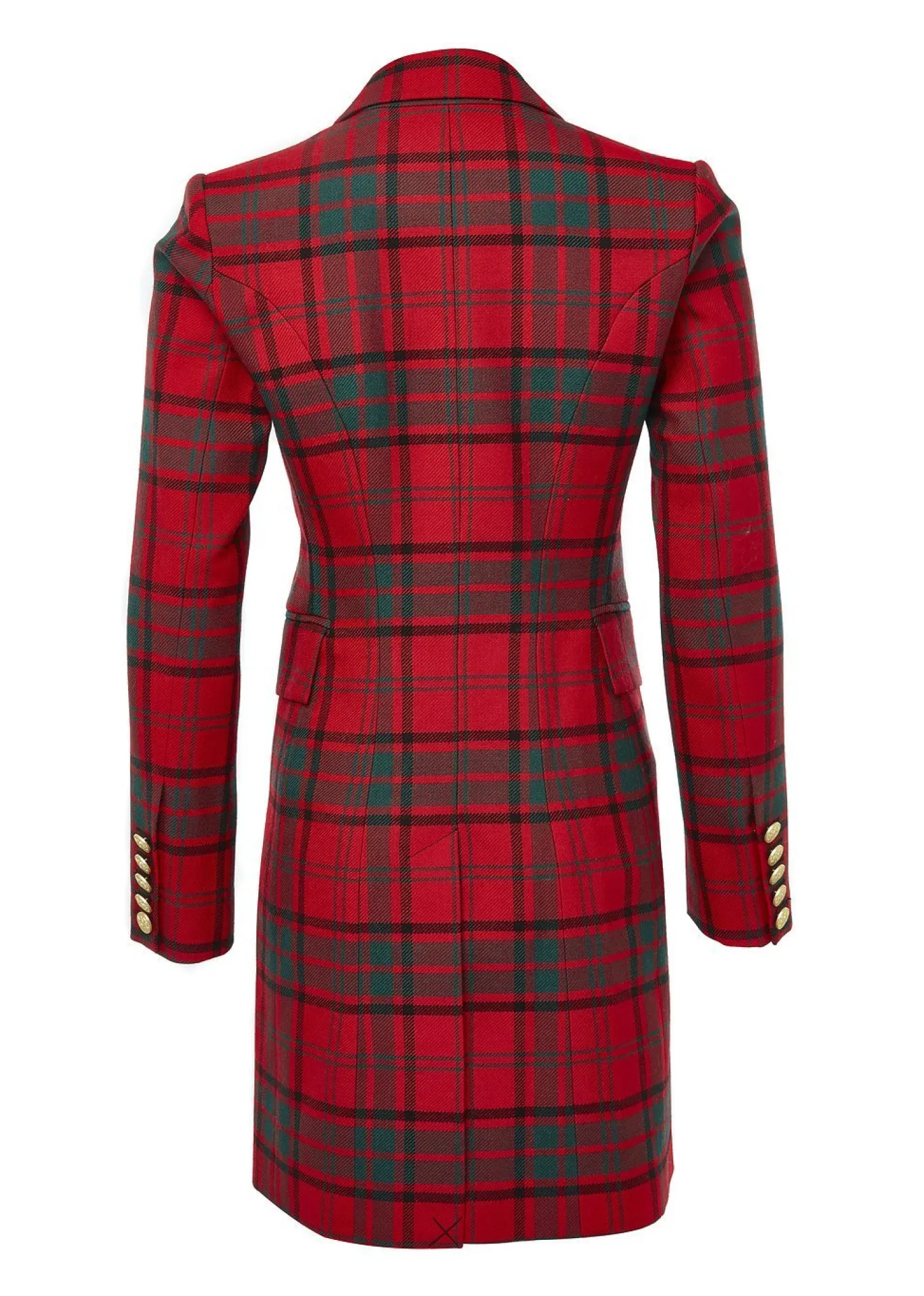Discount Knightsbridge Coat (Red Tartan) Women Coats|Tailoring