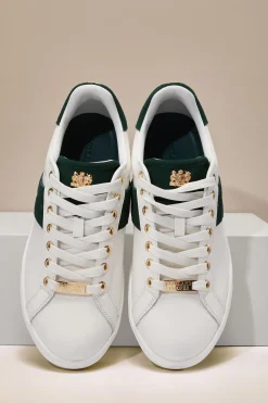 Online Knightsbridge Court Trainer (White Racing Green) Women Trainers