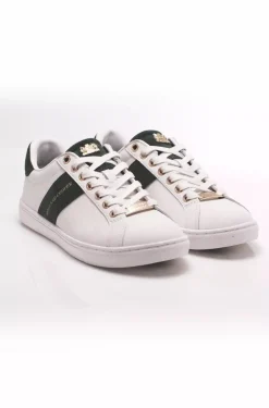Online Knightsbridge Court Trainer (White Racing Green) Women Trainers