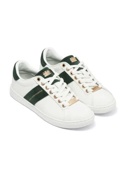 Online Knightsbridge Court Trainer (White Racing Green) Women Trainers