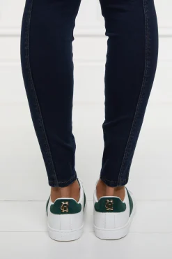 Online Knightsbridge Court Trainer (White Racing Green) Women Trainers